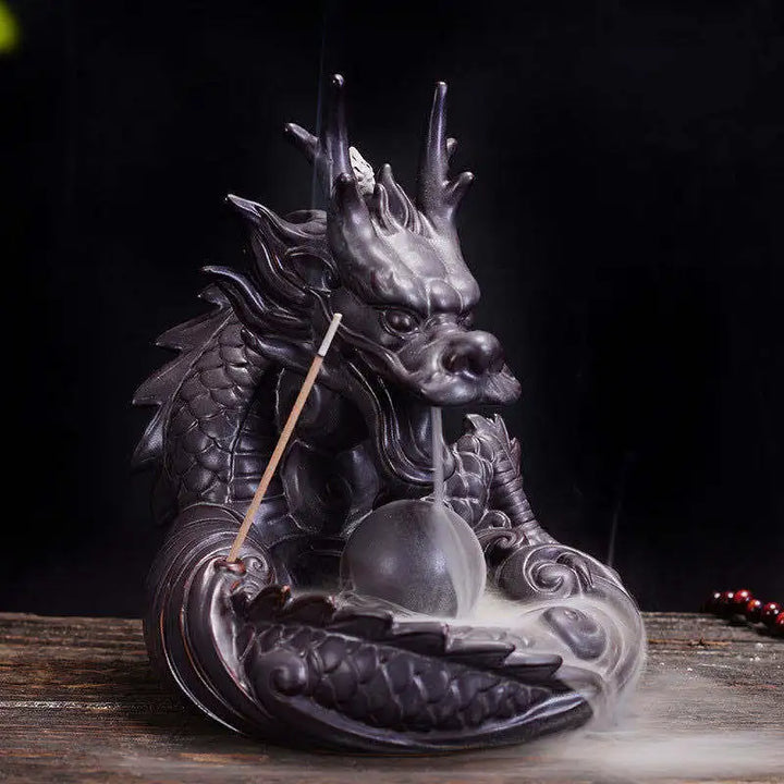 Auspicious Elder Dragon Incense Burner
